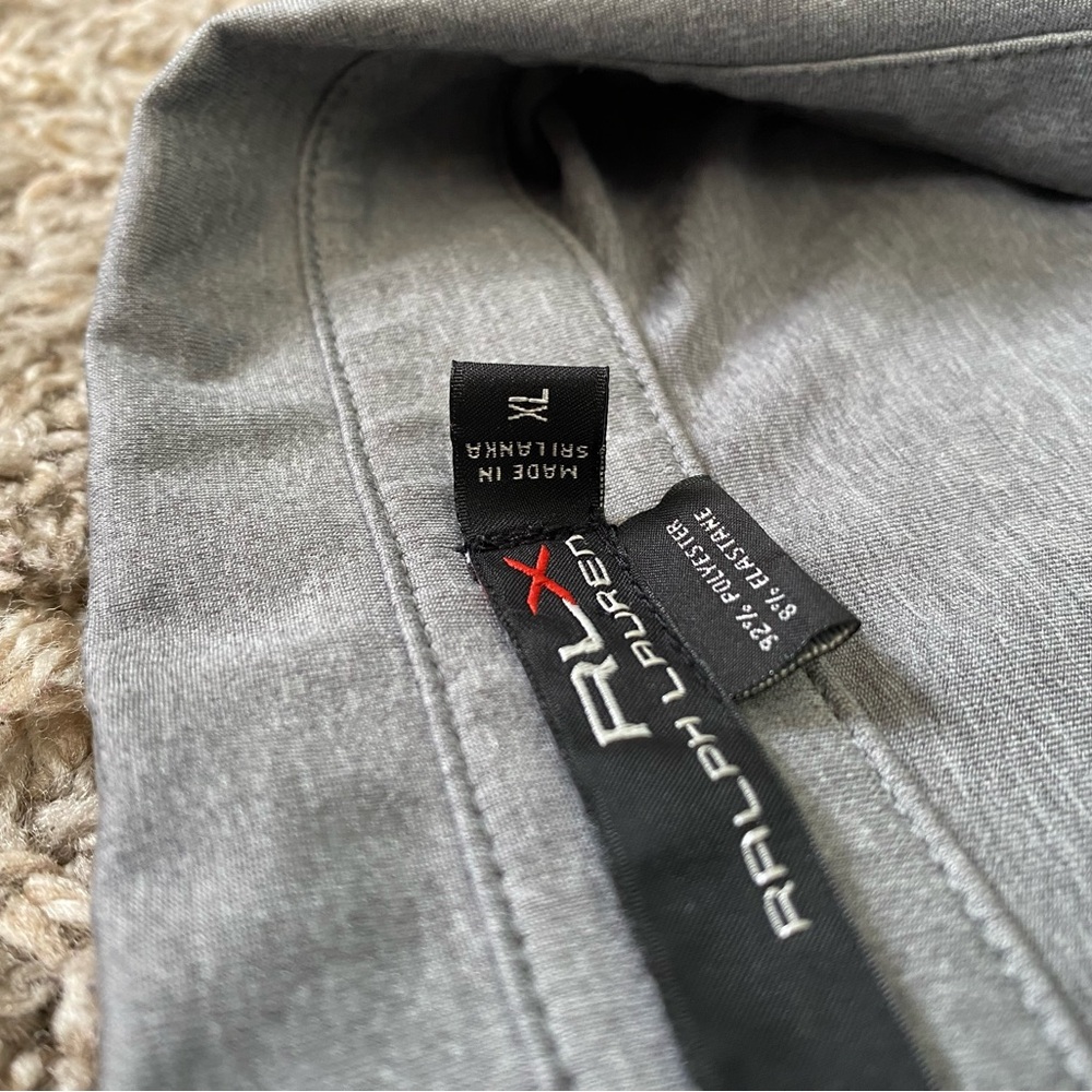 POLO Ralph Lauren RLX men’s performance stretch golf polo shirt gray size XL - Picture 4 of 9